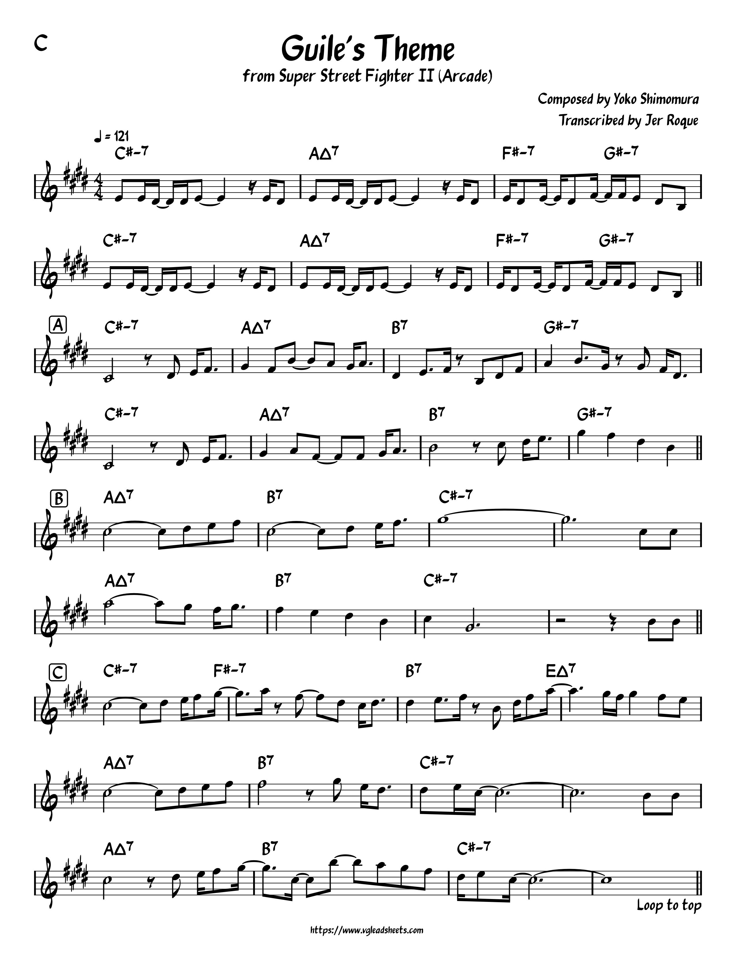 Free Green Hill Zone Theme by Misc Computer Games sheet music